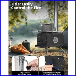 Deerfamy Camping Hot Tent Stove Portable Burning Stove Carbon Steel Tent Stove