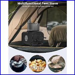 Deerfamy Camping Hot Tent Stove Portable Burning Stove Carbon Steel Tent Stove