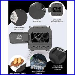 Deerfamy Camping Hot Tent Stove Portable Burning Stove Carbon Steel Tent Stove