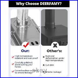 Deerfamy Camping Hot Tent Stove Portable Burning Stove Carbon Steel Tent Stove