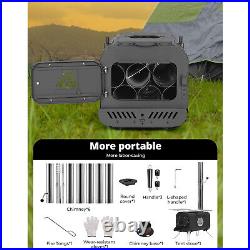 Deerfamy Camping Hot Tent Stove Portable Burning Stove Carbon Steel Tent Stove