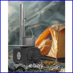 Deerfamy Camping Hot Tent Stove Portable Burning Stove Carbon Steel Tent Stove