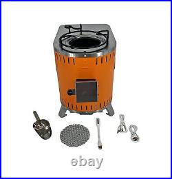 Drifters Portable Thermo-Electric Camp Stove for Wood, Pellet, Charcoal Cooki