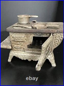 Eagle Cast Iron Salesman Sample Wood Burning Stove Oven vintage, Antique Toy