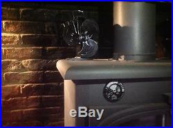 EcoFlow mini 3 blade heat powered stove fan log burner wood burning stove fan