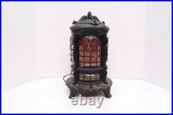Econolite Pot Belly Wood Burning Stove Motion Lamp 1960s Light Vintage