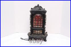 Econolite Pot Belly Wood Burning Stove Motion Lamp 1960s Light Vintage