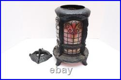 Econolite Pot Belly Wood Burning Stove Motion Lamp 1960s Light Vintage