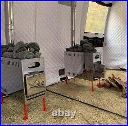 Efficient Wood Burning Stove for Tent Large Combustion Chamber Long Burning