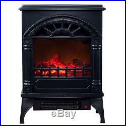 Electric 300 sq/ft Wood-burning Stove Freestanding Rustic Log Heater Fireplace