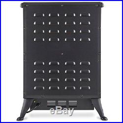 Electric Fireplace Stove Heater Portable Free Standing Log Wood Burning Flame