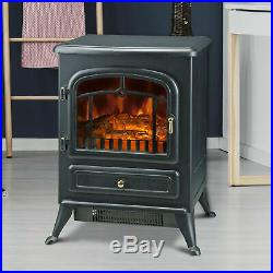 Electric Heater Metal Log stove flame and wood burning effect optimum performanc