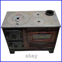 Enamel coating cast iron wood burning stove, cook stove, stove with oven