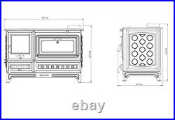 Enameled Cast Iron Wood Burning Stove, Cooker Stove, Oven Stove, Wood Stove Enameled Cast Iron Wood Burning Stove, Cooker Stove, Oven Stove, Wood Stove