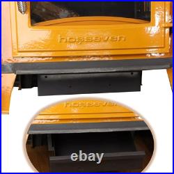 Enamelled cast iron stove with oven, wood burning stove, % 100 cast iron stove
