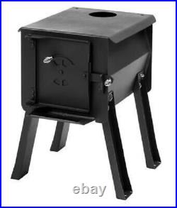 England Stove Works Survivor Cub Portable Camp and Cook Wood Burning Stove