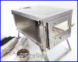 FireHiking Stainless Steel Camping Tent Stove, Portable Wood Burning Stove