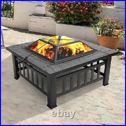 Fire Pit 10 Stainless Steel Smokeless Bonfire Wood Burning Ash Pan Outdoor