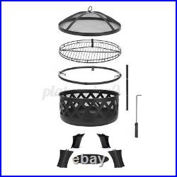 Fire Pit Heater Backyard Wood Burning Patio Deck Stove Fireplace Barbecue Garden
