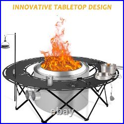 Fire Pit Solo Stove Surround Tabletop, Suitable for Bonfire Wood Burning Outdoor