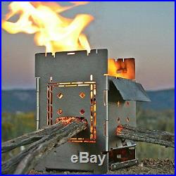 Firebox Bushcraft Camp Stove Kit Wood Burning/Multi Fuel Collapsible/Fold