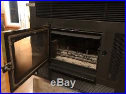 Fireplace wood burning stove with built-in electric variable speed blower