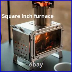 Firewood Square Stove Fire Heater Stove Picnic Hiking Camping Wood Burner Stove Firewood Square Stove Fire Heater Stove Picnic Hiking Camping Wood Burner Stove
