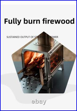 Firewood Square Stove Fire Heater Stove Picnic Hiking Camping Wood Burner Stove Firewood Square Stove Fire Heater Stove Picnic Hiking Camping Wood Burner Stove