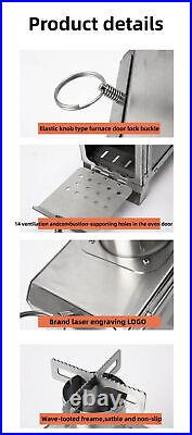 Firewood Square Stove Fire Heater Stove Picnic Hiking Camping Wood Burner Stove Firewood Square Stove Fire Heater Stove Picnic Hiking Camping Wood Burner Stove