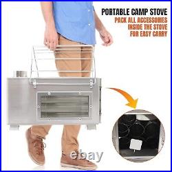 Fitinhot Tent Stove, Portable Camping Wood Burning Stoves Stainless Steel wit Fitinhot Tent Stove, Portable Camping Wood Burning Stoves Stainless Steel wit