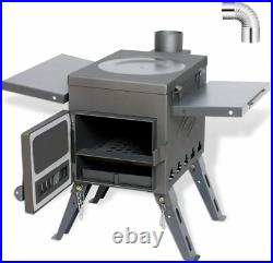 Fltom Camp Tent Stove, Portable Wood Burning Stove High Efficiency