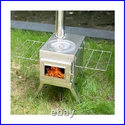 Fltom Camping Wood Stove, Portable Hot Tent Stove with Sectional Chimney Pipe Fltom Camping Wood Stove, Portable Hot Tent Stove with Sectional Chimney Pipe