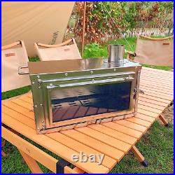 Foldable Large Tent Stoves with Chimney Pipe Wood Burning Stove for Camping, Hunt