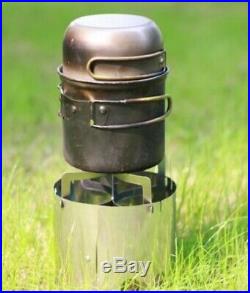 Foldable Stainless Steel Wood Stove Outdoor Wood Burning Camping Stove