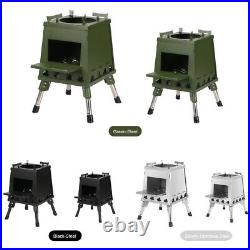 Folding Camp Stove Portable Wood Burning Stove With Retractable Legs For Kb