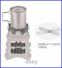 Folding Camping Stove Wood Burning For BBQ Picnic Hiking Travel Outdoors