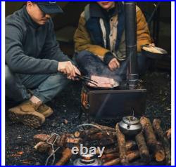 Folding Titanium Wood Stove for Camping and Outdoor Cooking Folding Titanium Wood Stove for Camping and Outdoor Cooking