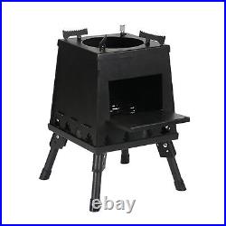 Folding Wood Burning Stove For Outdoor Camping Picnic BBQ Portable Detachable