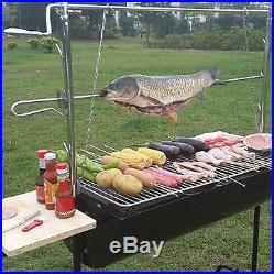 Free shipping 151cm length outdoor charcoal bbq grill, wood burning stove outdoo