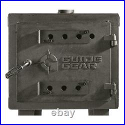 GUIDE GEAR Outdoor Wood Stove Adjustable Air Vent Camp Warmer Coffee Sauce Pans