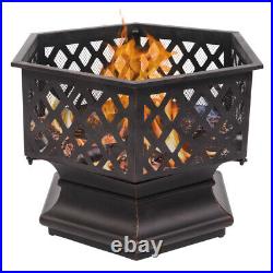 Garden Party Fire Pit Outdoor Wood Burning Stove Garden Backyard Patio BBQ Grill