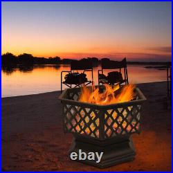 Garden Party Fire Pit Outdoor Wood Burning Stove Garden Backyard Patio BBQ Grill