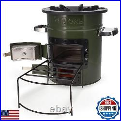 GasOne Premium Wood Burning Rocket Stove Camping for Backpacking, Hiking, RV GasOne Premium Wood Burning Rocket Stove Camping for Backpacking, Hiking, RV