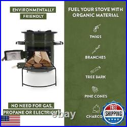 GasOne Premium Wood Burning Rocket Stove Camping for Backpacking, Hiking, RV GasOne Premium Wood Burning Rocket Stove Camping for Backpacking, Hiking, RV