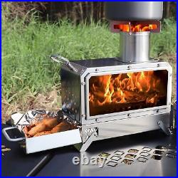 GoHawk Portable Wood Burning Camp Stove 9.5 Mini Heater Burner with Fireproo GoHawk Portable Wood Burning Camp Stove 9.5 Mini Heater Burner with Fireproo