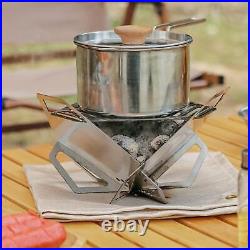 Grill Stove Portable with Storage Bag Wood Burning for Garden Patio Camping