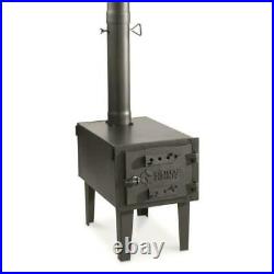 Guide Gear Outdoor Wood Burning Stove, Portable with Chimney Pipe for Cooking