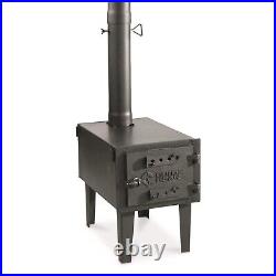 Guide Gear Outdoor Wood Burning Stove, Portable with Chimney Pipe for Cooking
