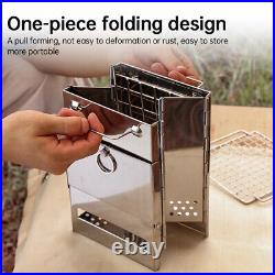 HG Portable Camping Wood Burning Stove Foldable Small Stainless Steel Tent Stove HG Portable Camping Wood Burning Stove Foldable Small Stainless Steel Tent Stove