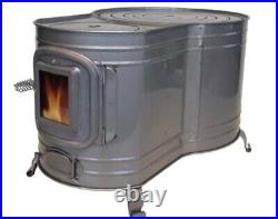 HONMA Clock 1 Wood Stove with Glass Window for Outdoor, Camping, Cold Protection